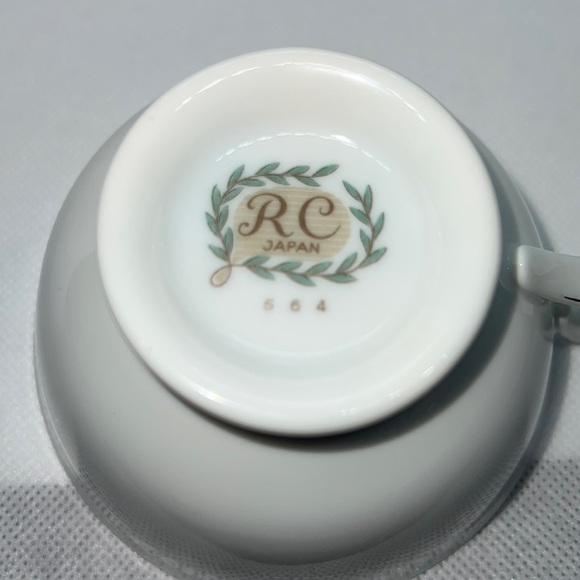 RC TEACUP & SAUCER VINTAGE 1960s PATTERN NORITAKE 564 VICTORIAN ROSES LAUREL - Picture 11 of 17